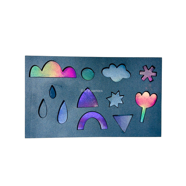 Spotgirl Design | Balance Block Bits | Foam Stamps - Set of 12