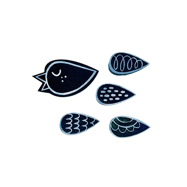 Spotgirl Design | Birdie 1 | Foam Stamps - Set of 5