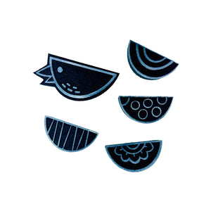 Spotgirl Design | Birdie 2 | Foam Stamps - Set of 5