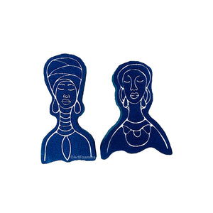 Amanda Trought for Fodder School | Beacon & Wrapped (Sisters Set 2) | Foam Stamps - Set of 2