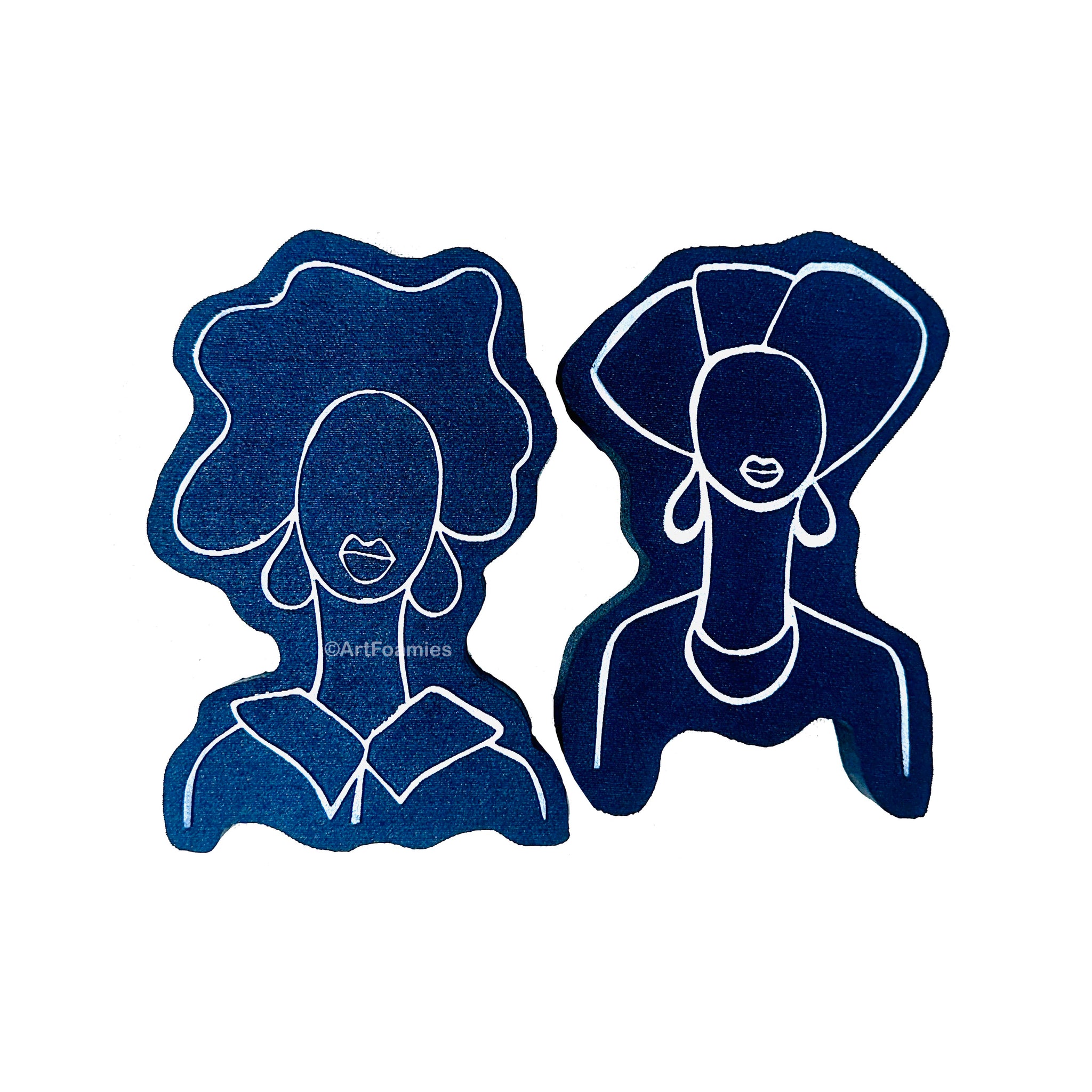 Amanda Trought for Fodder School | Uplift & Vessel (Sisters Set 3) | Foam Stamps - Set of 2