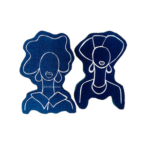 Amanda Trought for Fodder School | Uplift & Vessel (Sisters Set 3) | Foam Stamps - Set of 2