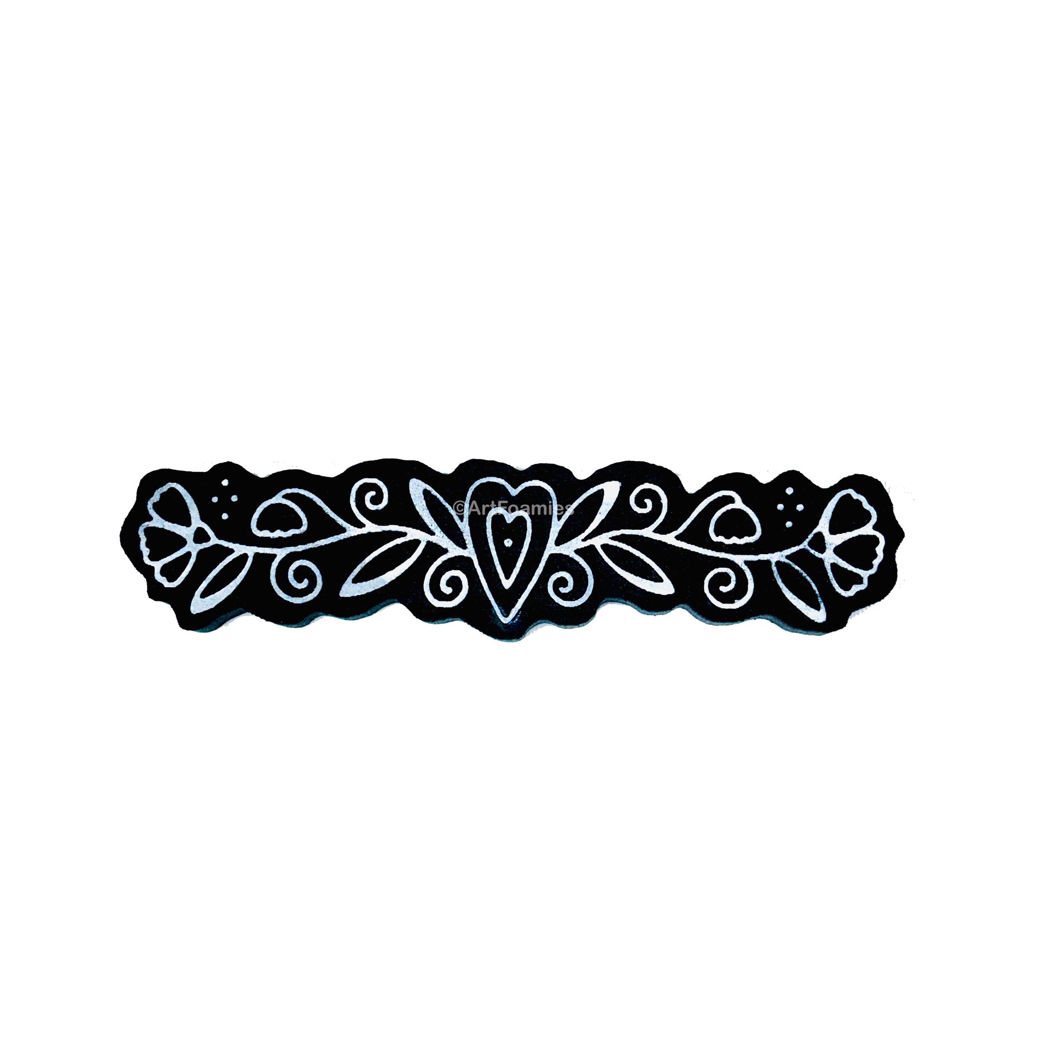 Jamantha | Fancy Flower Border | Foam Stamp