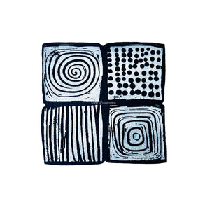 Collage Soup | Four Square | Foam Stamp