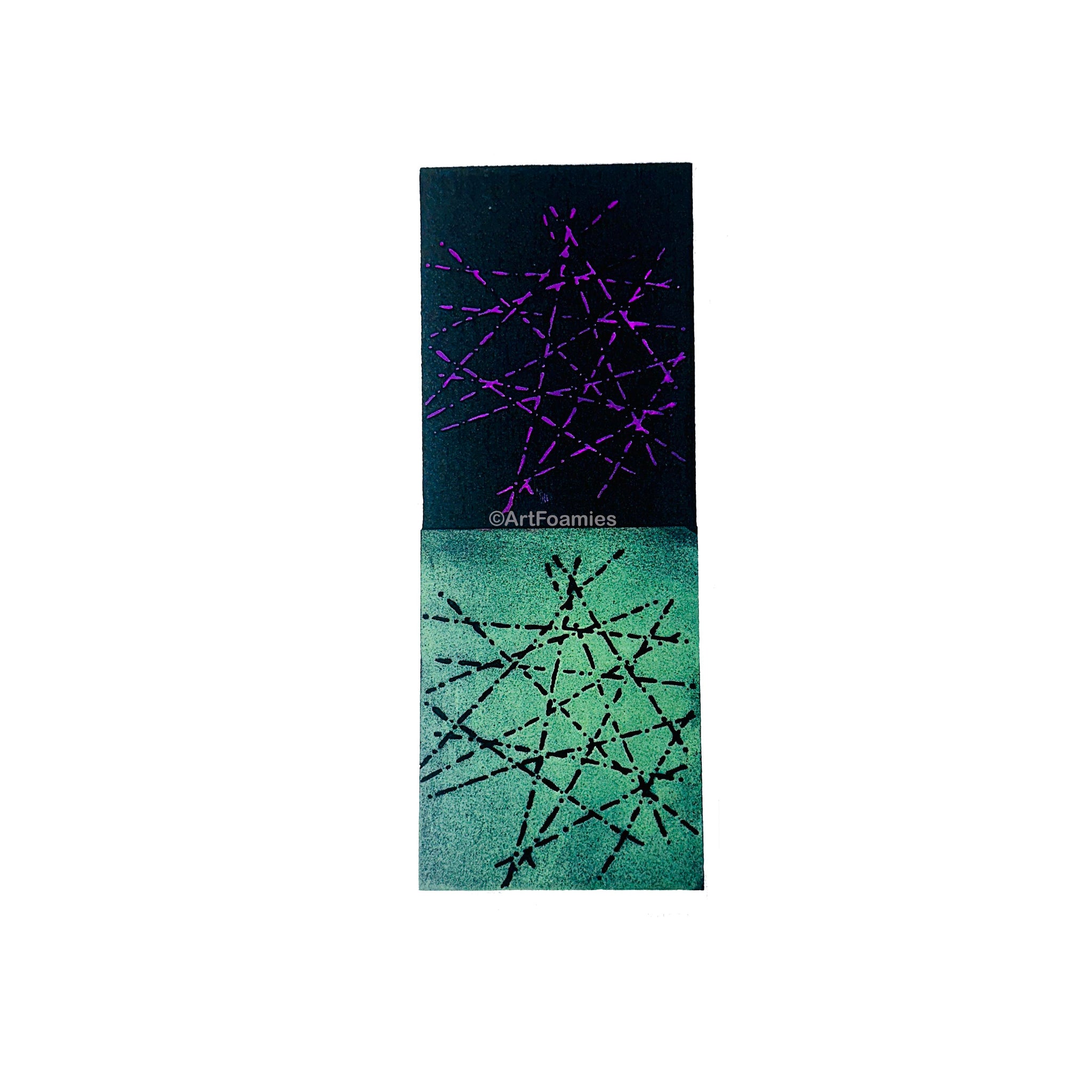 Seth Apter | Lazer maze | Foam Stamp