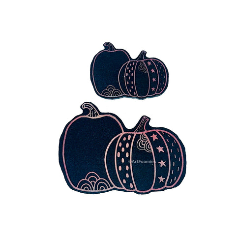 Megan Quinlan | Pair of Pumpkins | Foam Stamp