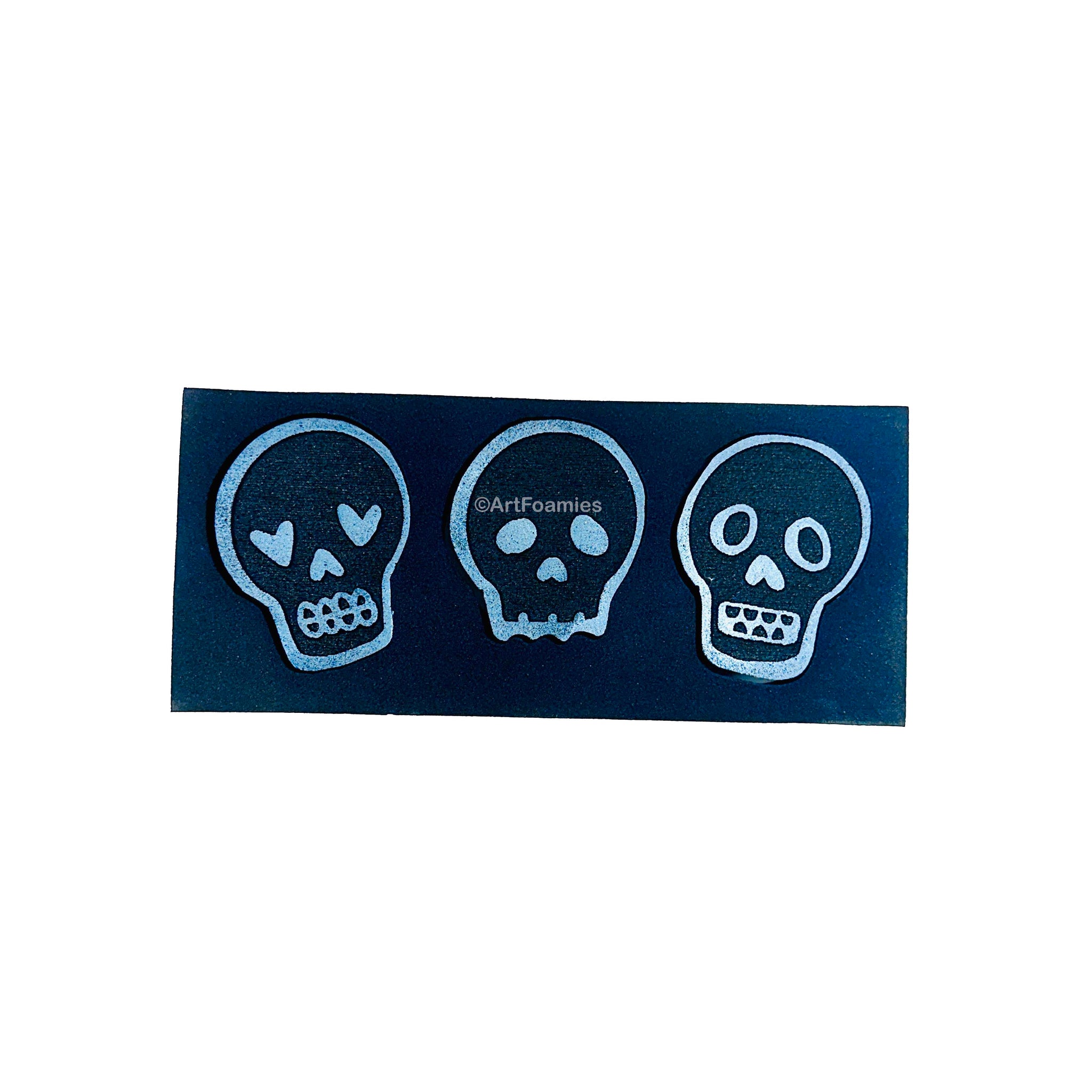 Kae Pea | Three Skulls | Foam Stamps - Set of 4
