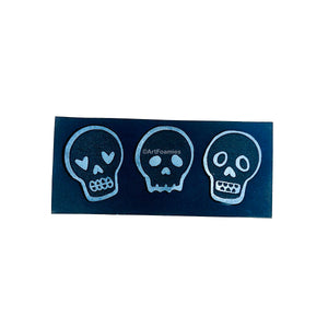 Kae Pea | Three Skulls | Foam Stamps - Set of 4