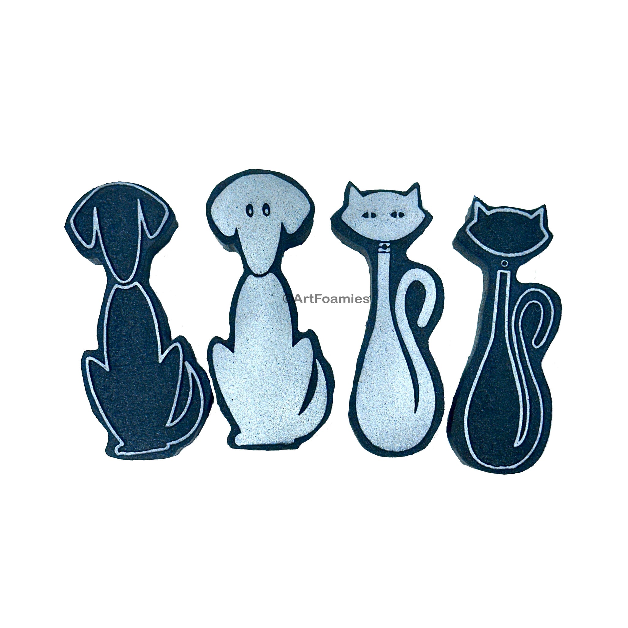Christina Fidanza | MidMod Pets | Foam Stamps - Set of 4