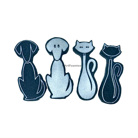 Christina Fidanza | MidMod Pets | Foam Stamps - Set of 4