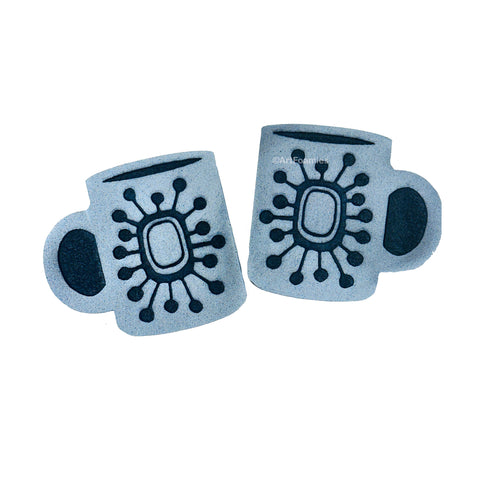 Christina Fidanza | Midcentury Modern Mugs | Foam Stamps - Set of 2