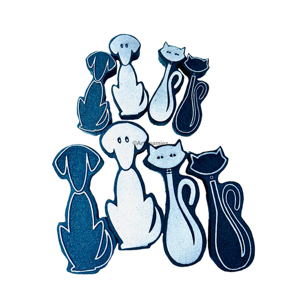Christina Fidanza | MidMod Pets | Foam Stamps - Set of 4
