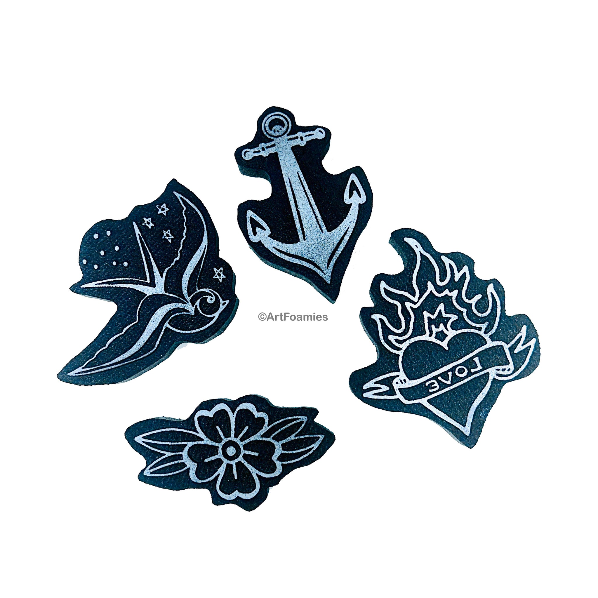 Linda Phinney | Inked | Foam Stamps - Set of 4