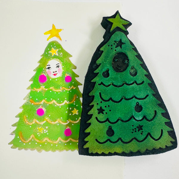 Wendy Aspinall | Christmas Tree Suit | Foam Stamp