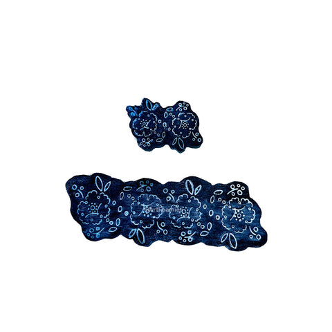 Jane Chipp for Fodder School | Lace Border & Bit | Foam Stamps - Set of 2