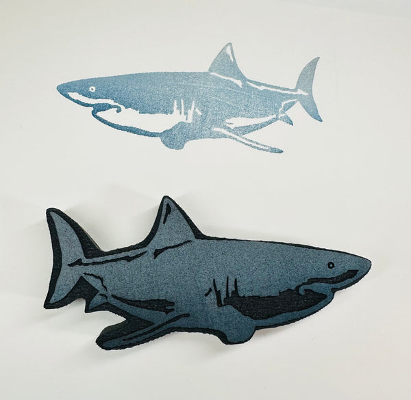 Red Tin Roof | Great White Shark | Foam Stamp