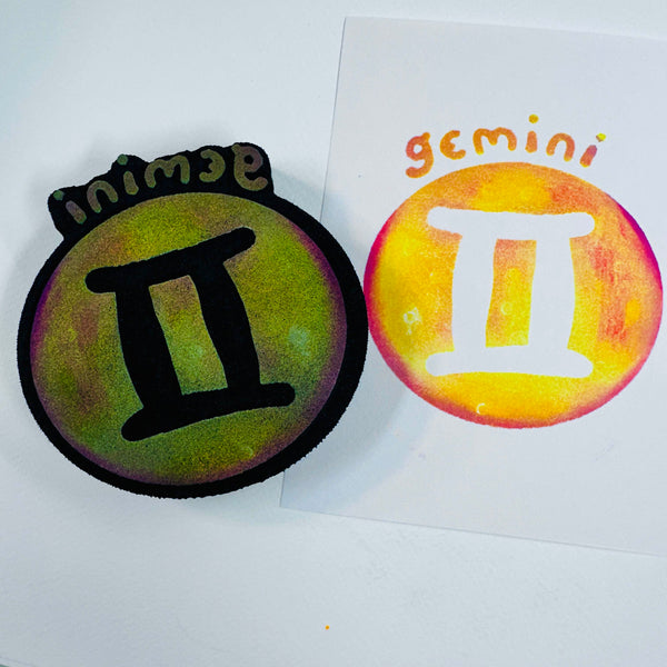 Zodiacs | Gemini Sigil | Foam Stamp