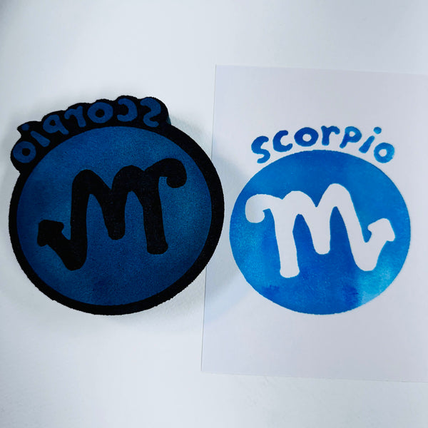 Zodiacs | Scorpio Sigil | Foam Stamp