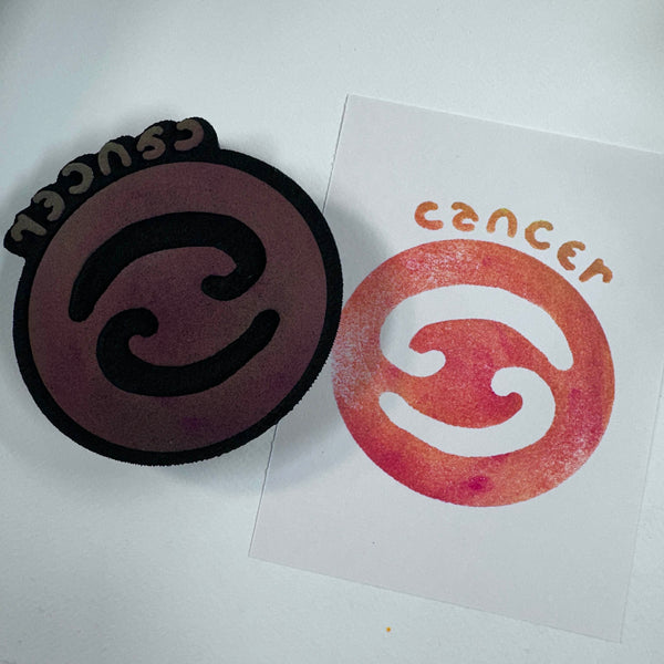 Zodiacs | Cancer Sigil | Foam Stamp