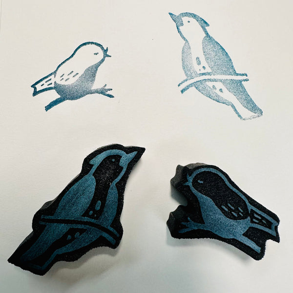Kae Pea | Little Birds | Foam Stamps - Set of 2