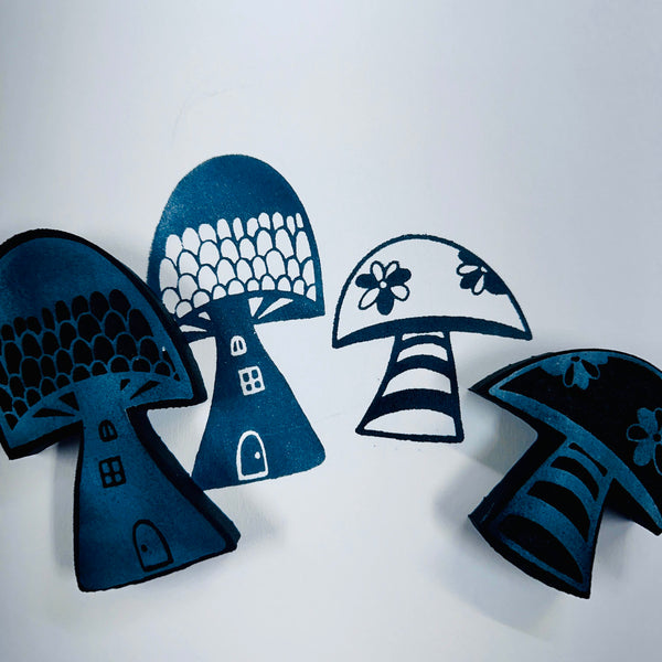 Wendy Aspinall | Shroom Rooms | Foam Stamps - Set of 2