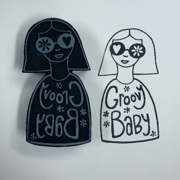 Wendy Aspinall | Groovy Baby | Foam Stamp
