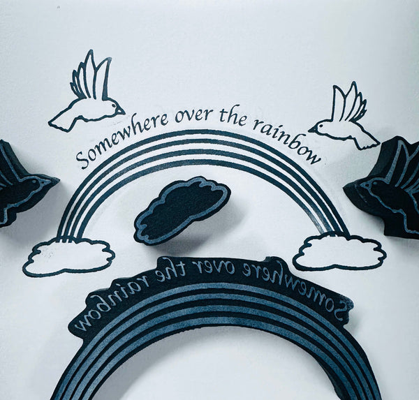 Dana & Jack Fulton | Somewhere Over the Rainbow | Foam Stamps - Set of 4