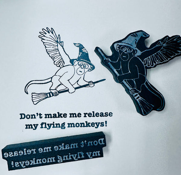 Dana & Jack Fulton | Flying Monkeys | Foam Stamps - Set of 2