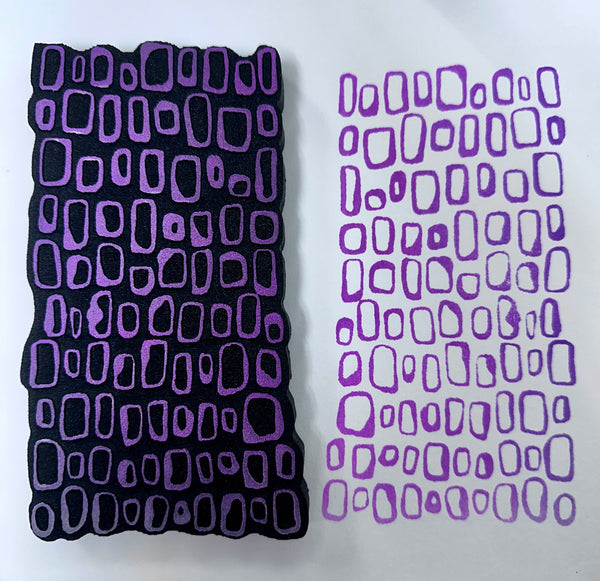 Donna Downey | Squished Squares | Foam Stamp