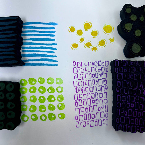 Donna Downey | Mixed Media Minis | Foam Stamps - Set of 4