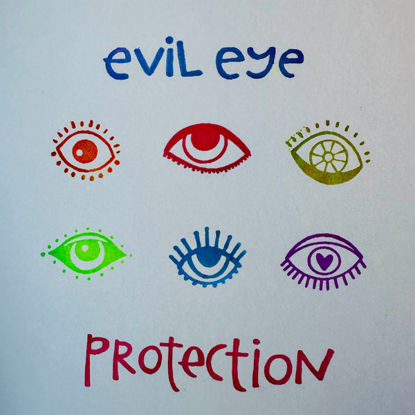 Willa Wanders for Fodder School | Evil Eye Protection Set  | Foam Stamps - Set of 8