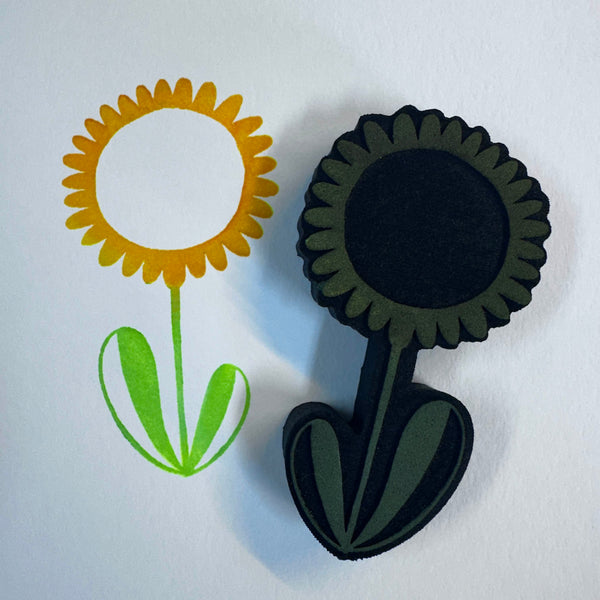 Willa Wanders for Fodder School | Open Face Daisy | Foam Stamp