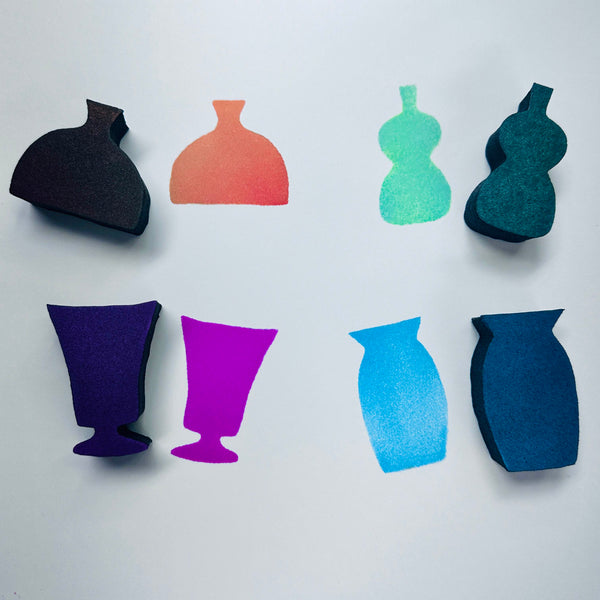 Kae Pea | Vases | Foam Stamps - Set of 4