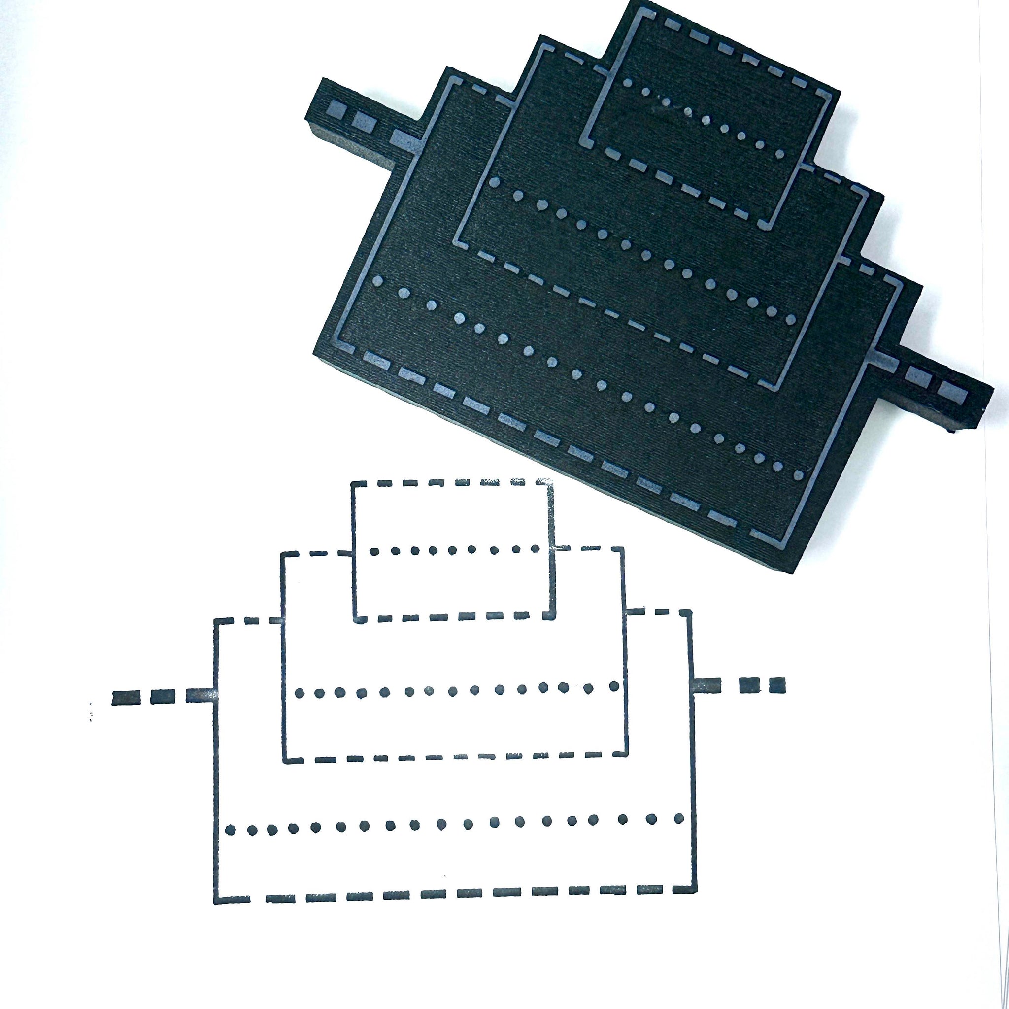 Kae Pea | Pop's Pop-Up Template | Foam Stamp