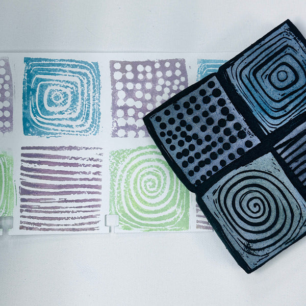 Collage Soup | Four Square | Foam Stamp