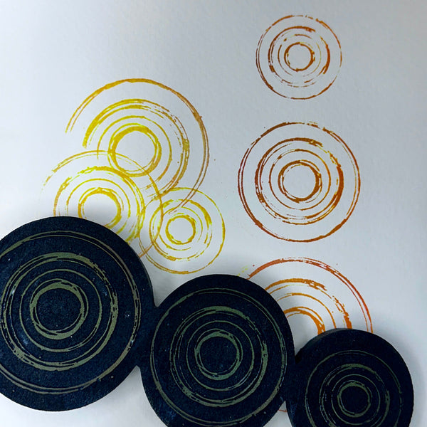 Seth Apter | Three Wheeler | Foam Stamp