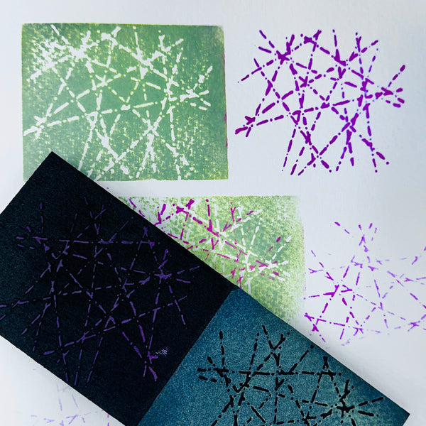 Seth Apter | Lazer maze | Foam Stamp
