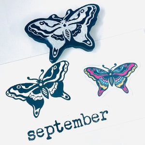 Kae Pea | Butterfly Flash | Foam Stamp