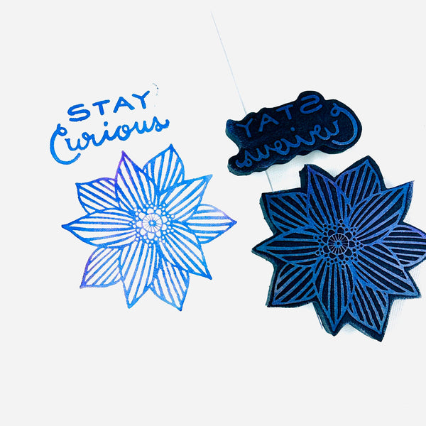 Sarah Gardner for Fodder School | Stay Curious | Foam Stamps - Set of 2