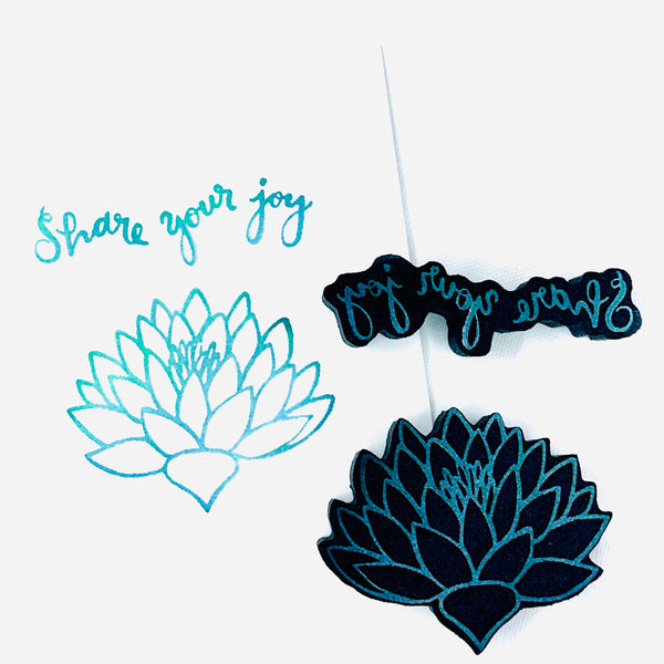 Sarah Gardner for Fodder School | Share Your Joy | Foam Stamps - Set of 2