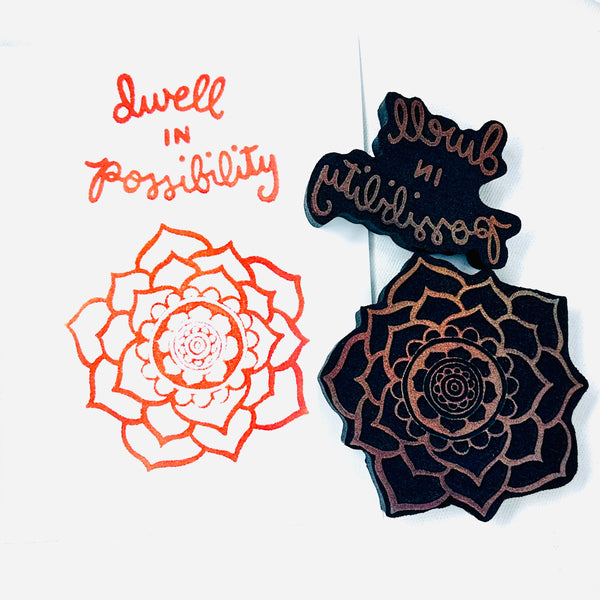 Sarah Gardner for Fodder School | Dwell in Possibility | Foam Stamps - Set of 2