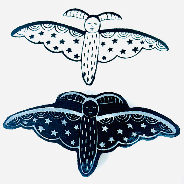 Megan Quinlan | Autumn Moth | Foam Stamp