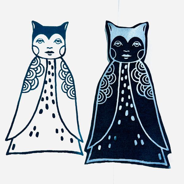 Megan Quinlan | Owl Costume | Foam Stamp
