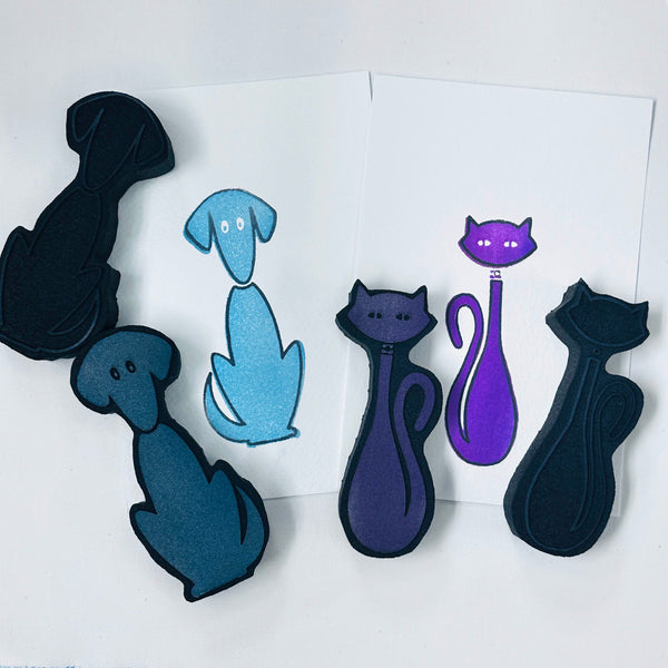 Christina Fidanza | MidMod Pets | Foam Stamps - Set of 4