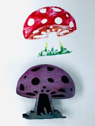 Kae Pea | Tiny Toadstool (August 2023) | Foam Stamp