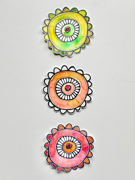 Willa Wanders for Fodder School | Sunny Eyed Susan | Foam Stamp