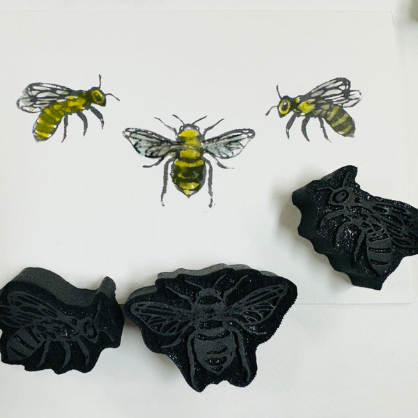 Kae Pea | Honeybees | Foam Stamps - Set of 3