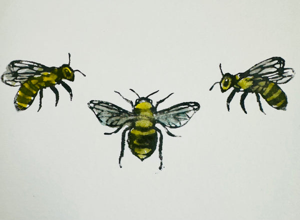 Kae Pea | Honeybees | Foam Stamps - Set of 3