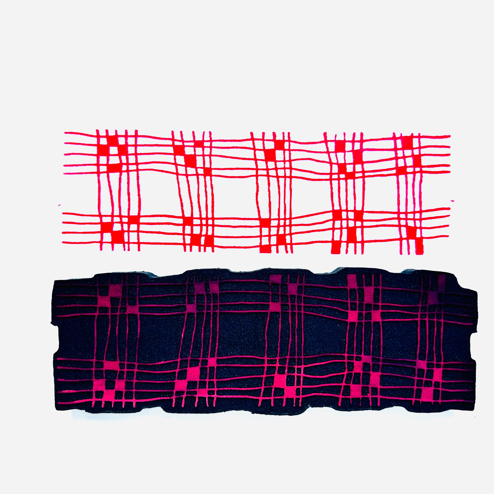 Elizabeth St. Hilaire | Plaid Pocket | Foam Stamp