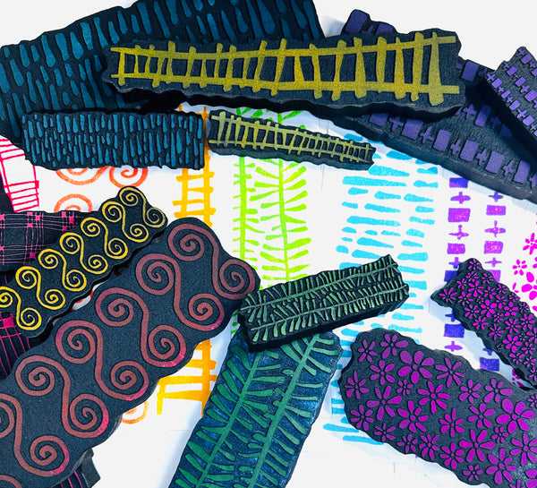 Elizabeth St. Hilaire | Strips and Stripes Collection | Foam Stamp